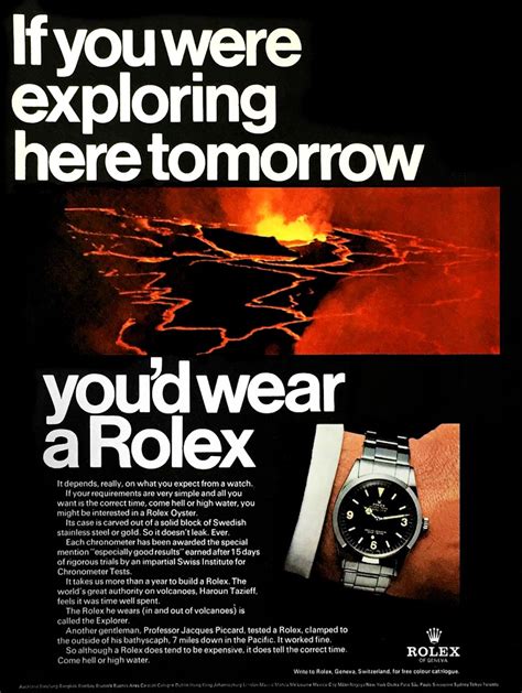 rolex explorer werbung|rolex advertisement.